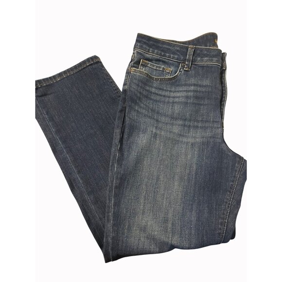 ✅3/$20 Sale-LEE Reg Fit Straight Mid Rise Secretly Shapes Jeans-Women's 16S - Picture 6 of 9